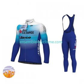 Tenue Maillot M/L + Collant à Bretelles Hiver Thermal Fleece 2022 Team BikeExchange-Jayco N001